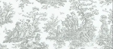 Gray toile toilet paper cover handmade French country bathroom decor by Christy Crafted Covers
