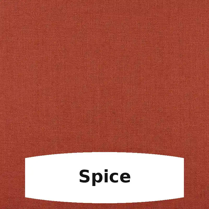 spice linen fabric swatch with natural woven texture for handmade tissue box covers